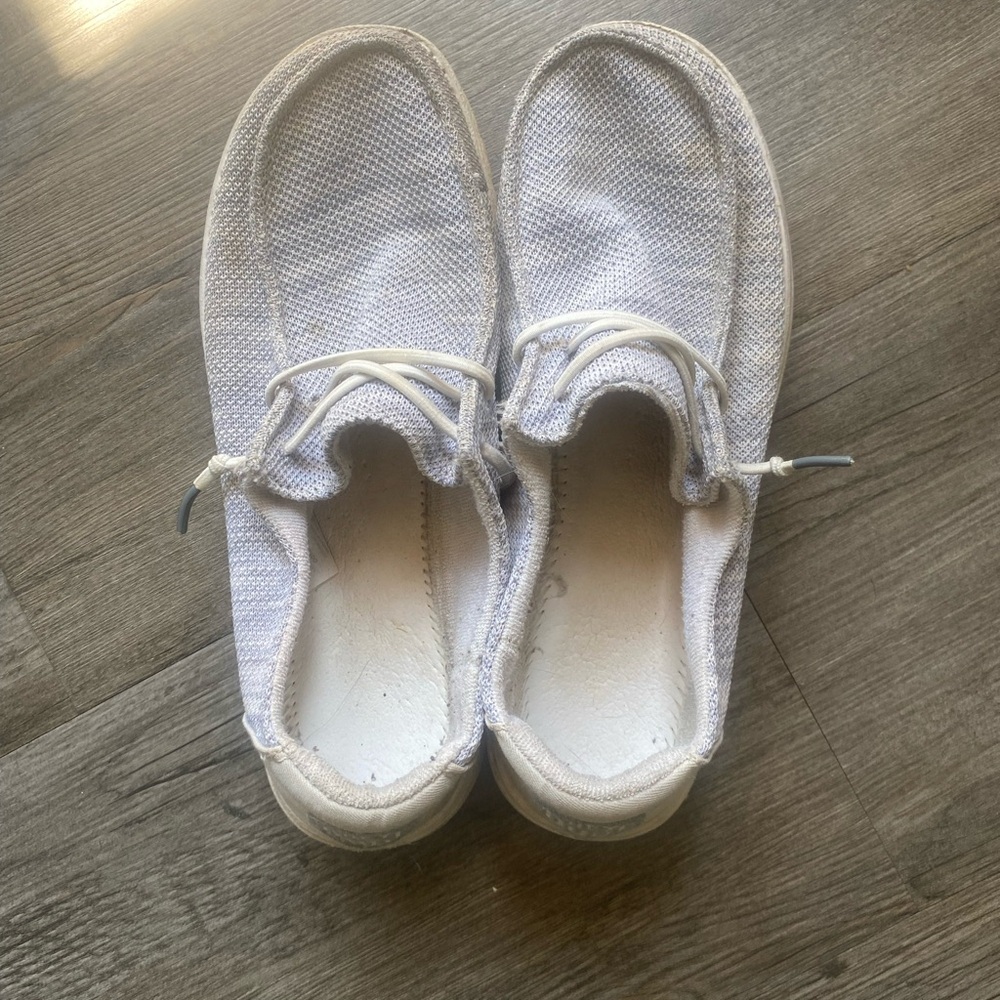 Hey Dude Women's Light Gray Slip-On Casual Shoes